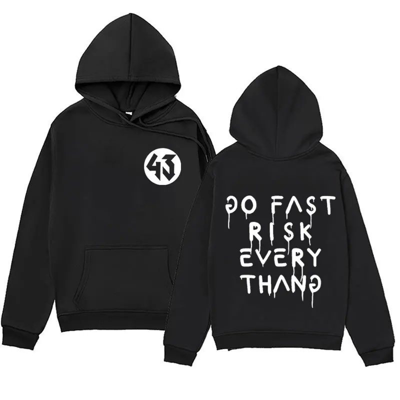 

Толстовка с буквенным принтом Ken Block, модные пуловеры Ken Block 43, толстовки для мужчин и женщин, одежда в готическом стиле, уличная одежда
