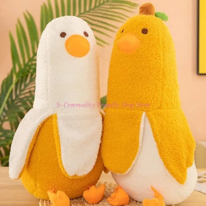 85AE Eend Banaan Speelgoed Grappige Banaan Knuffelpop Knuffels Verjaardagscadeau