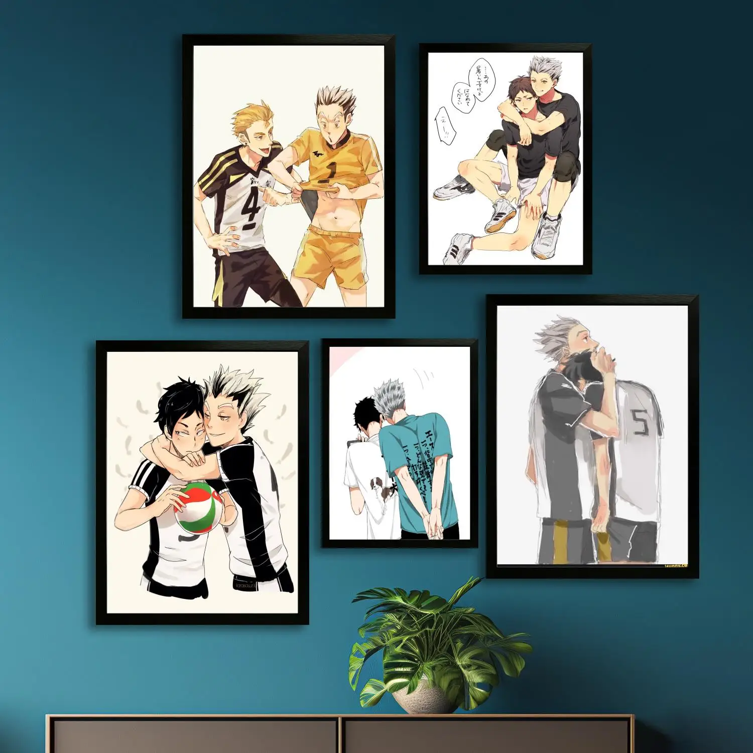 

bokuto akaashi manga cartoon Canvas Art Poster and Wall Art, Picture Print, Modern Family Bedroom Decor,Decorative painting