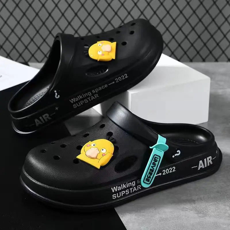 2023 New women man sandals hole slippers couple sandals mules and clogs garden shoes for women breathable beach shoes 36-45 AW71