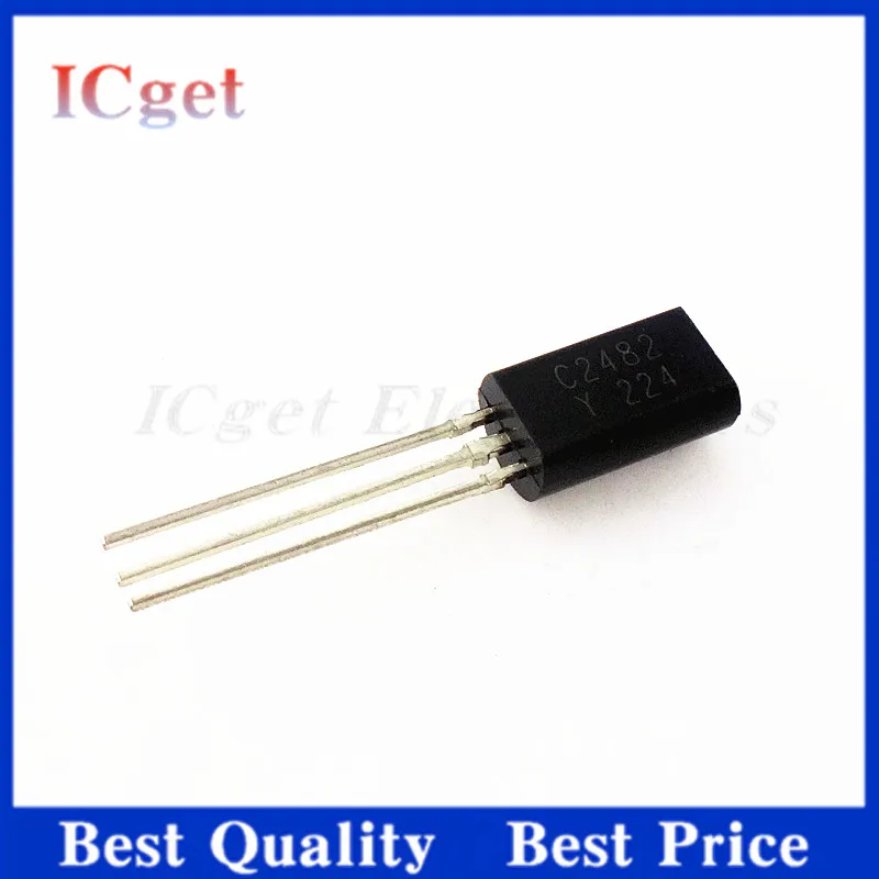50Pcs New 2SC2482 C2482 Video Amplification/PNN 0.1A/300V TO-92L