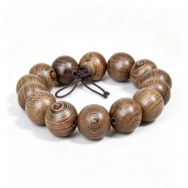 Natural Wenge Bracelets for Man Wooden Prayer Wrist Mala 15mm 18mm 20mm 24mm BRO994