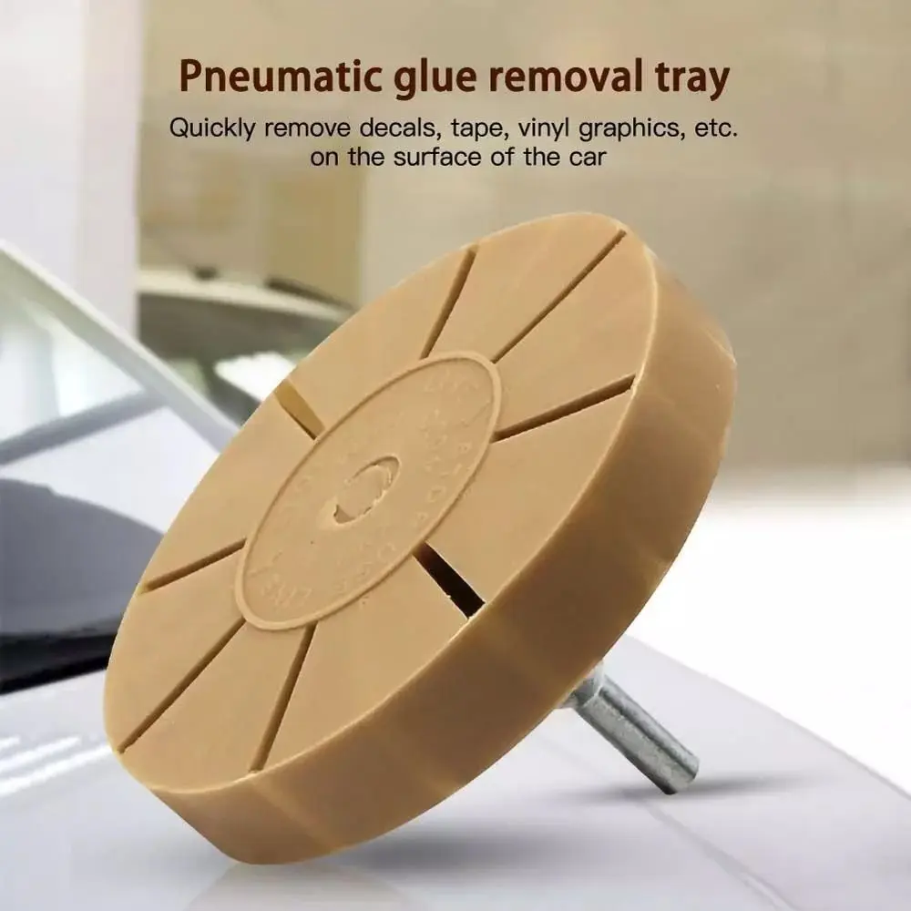 3.5 Inch Rubber Wheel Pad Tint Vinyl Decal Remover Pneumatic Decal Eraser Wheel Wear-resistant Durable Car Pneumatic Eraser