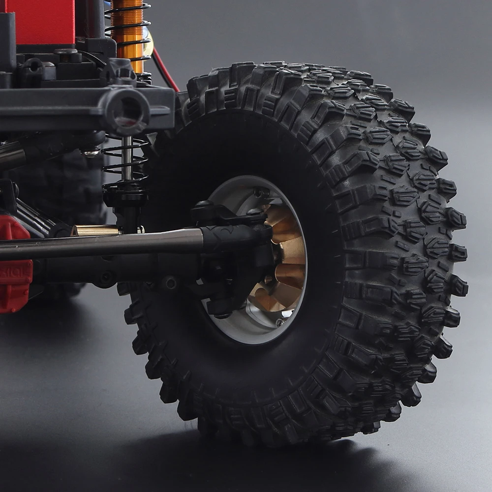 2PCS Brass Brake Disc Weights for 1.9 2.2 inch Vanquish Beadlock Wheels Axial SCX10 Capra Wraith TRX4 TRX6 Counterweight