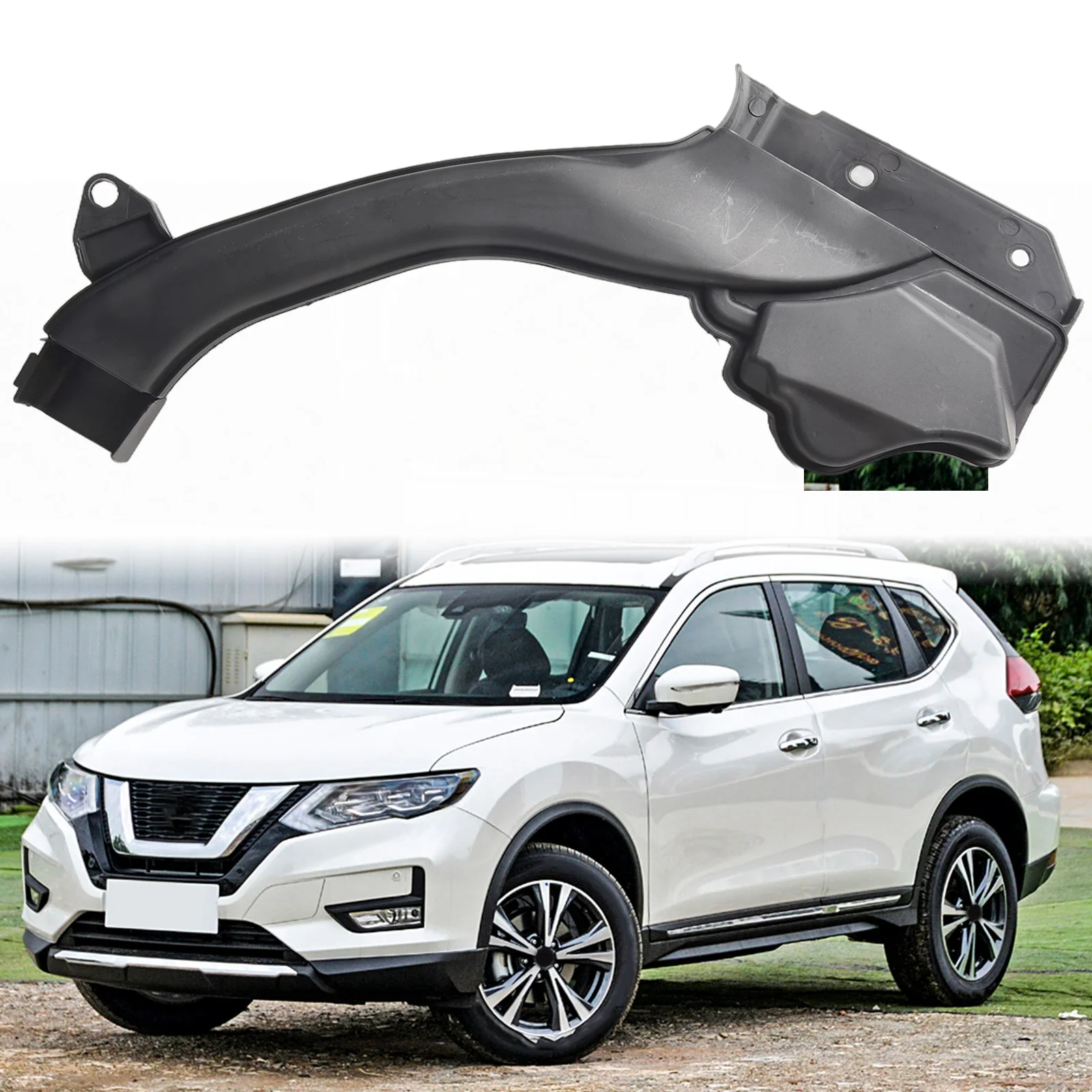 1pcs Car Black Air Duct For Nissan For Rogue Sport 2017-2022 16554-6MA4A Abs Air Duct Car Accessories