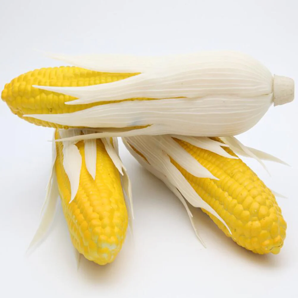 Artificial Corn Vegetable Model Lifelike Corn Model Fake Corn Photography Props Window Display Ornament Size M