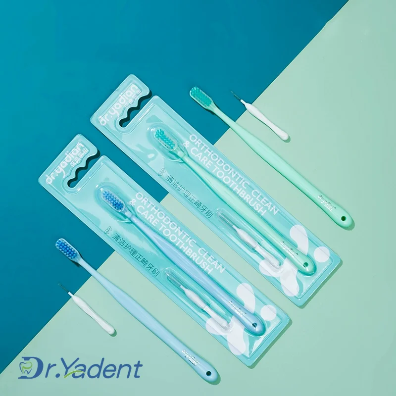 

Dr.Yadent P+V Shape Toothbrush Only Design for Orthodontic PPL Suitable for Brace Special Shape Deeply Cleans Hard-Reach Corner