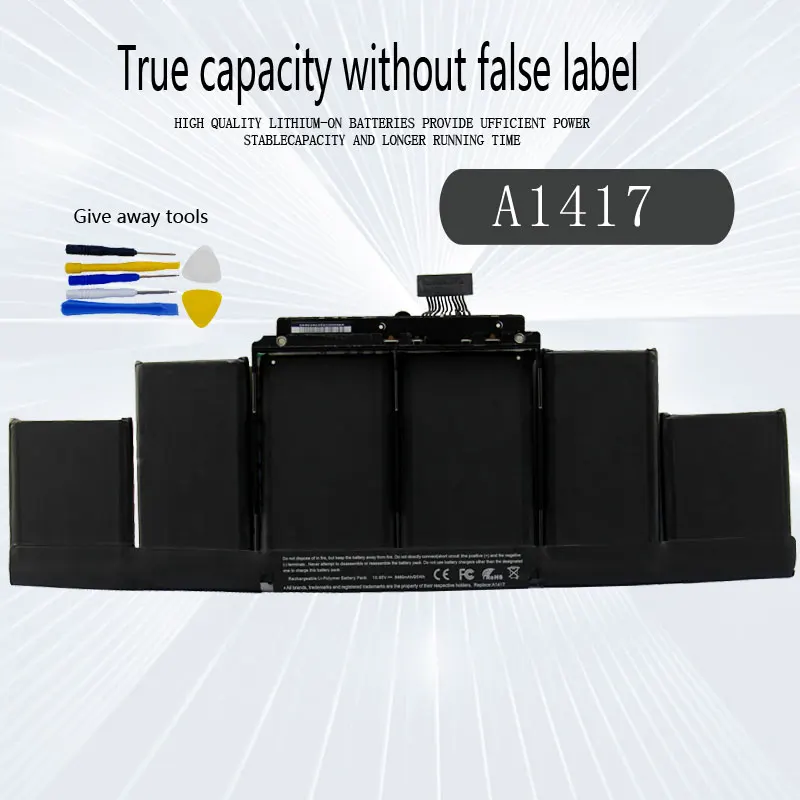 DXT NEW Laptop Battery A1417 For Apple Sonbook Pro Retina 15\