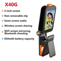 Magnetic Selfie Monitor Screen With Clamp for Smartphone Rear Camera Selfie Vlog Live Stream Video Recording for iPhone Android