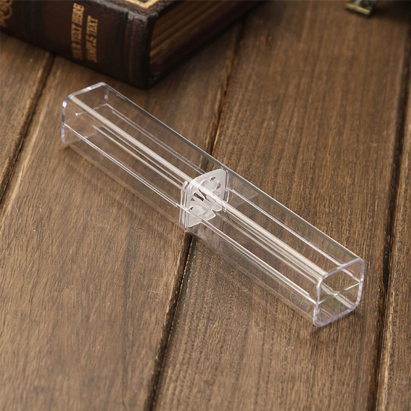 Transparent for Case Pen Holder Storage Box Stationery School Office