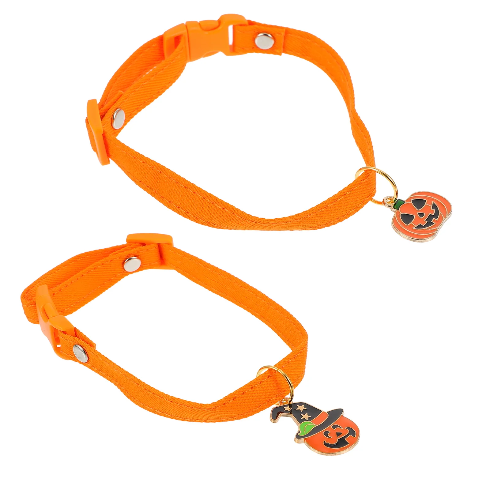 

2pcs Adjustable Cat Collar For Halloween Cat Dog Neck Dog Pet Choker Collar Chain Cute Comfortable Pet Supplies