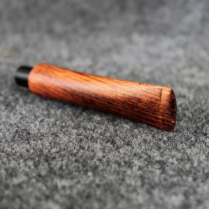 MUXIANG High Quality Smoking Pipe Straight Stem Replacement Specialized Rosewood Tobacco Pipe Accessories  For 9mm Filter be0071