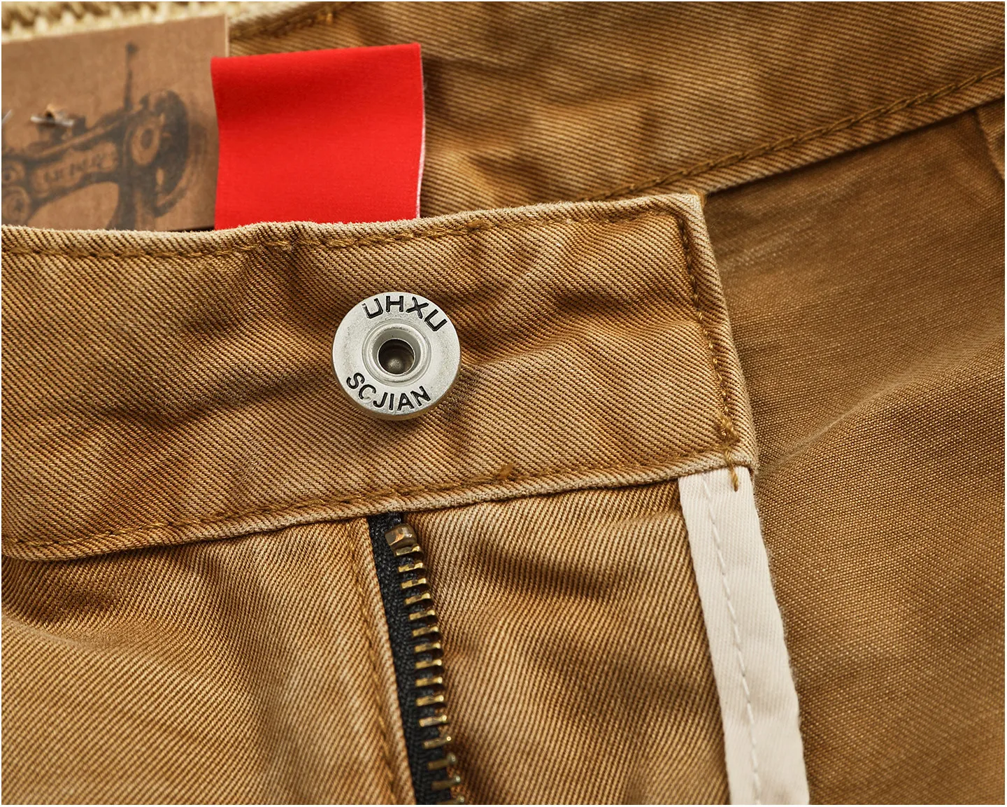 Summer Heavyweight 100% Cotton Washed Cargo Shorts Gradient Washed with Paint Splatters Frayed Edges American Retro Logger Pants