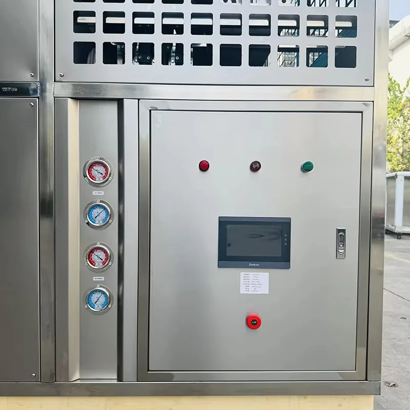 Customized Fully Automatic Commercial Stainless Steel Ice Maker Square Ice Block Maker Suitable for Restaurants