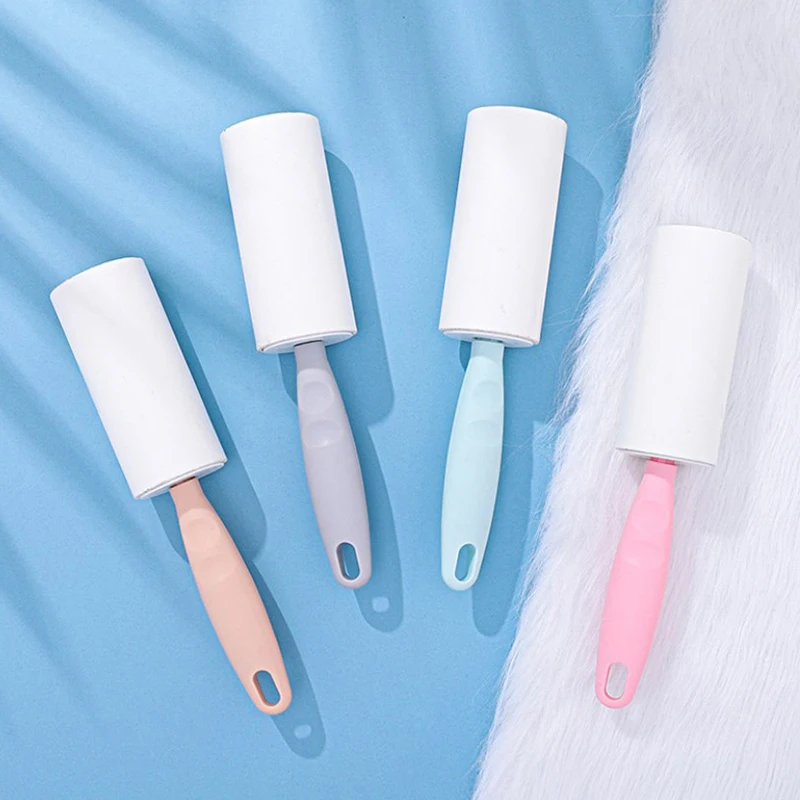 1PcStraight Handle Sticky Hair Remover Pet Dog Hair Clothes Sofa Dust Cleaning Remover accessorio per la pulizia della spazzola in rotolo sostituibile