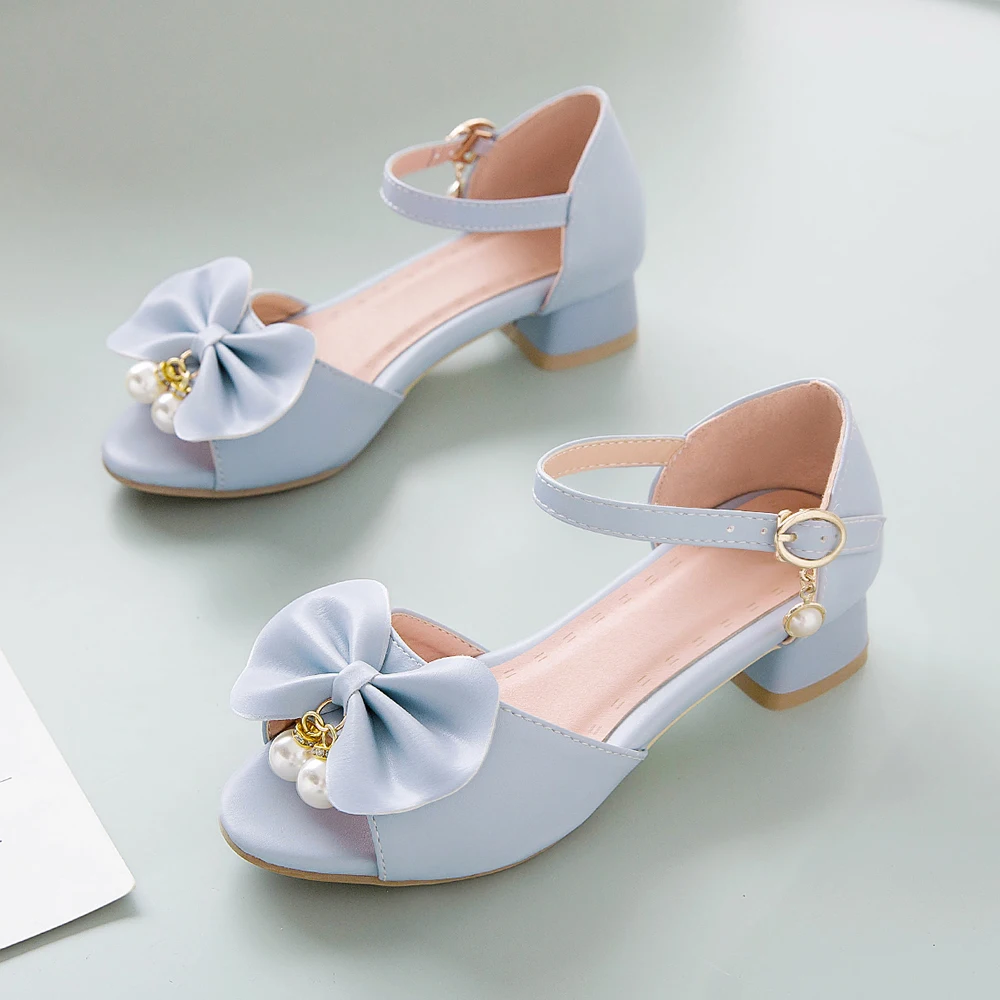 

Cute Lolita Sandals For Girls Korean Open Toe High Heels Sweet Princess Shoes Fashionable 2024 Summer New Single Shoes