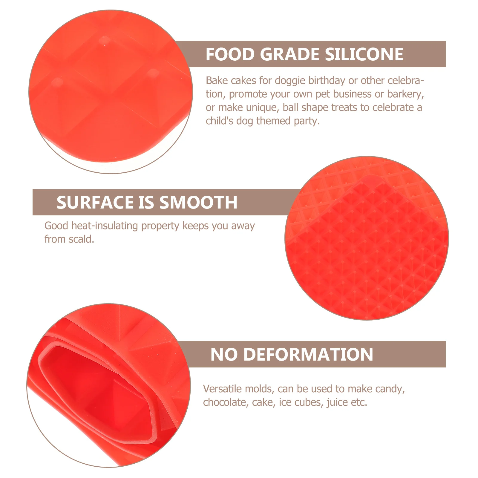 

Silicone Mold for Candy Baking Pudding Soap Pastry Making Tool