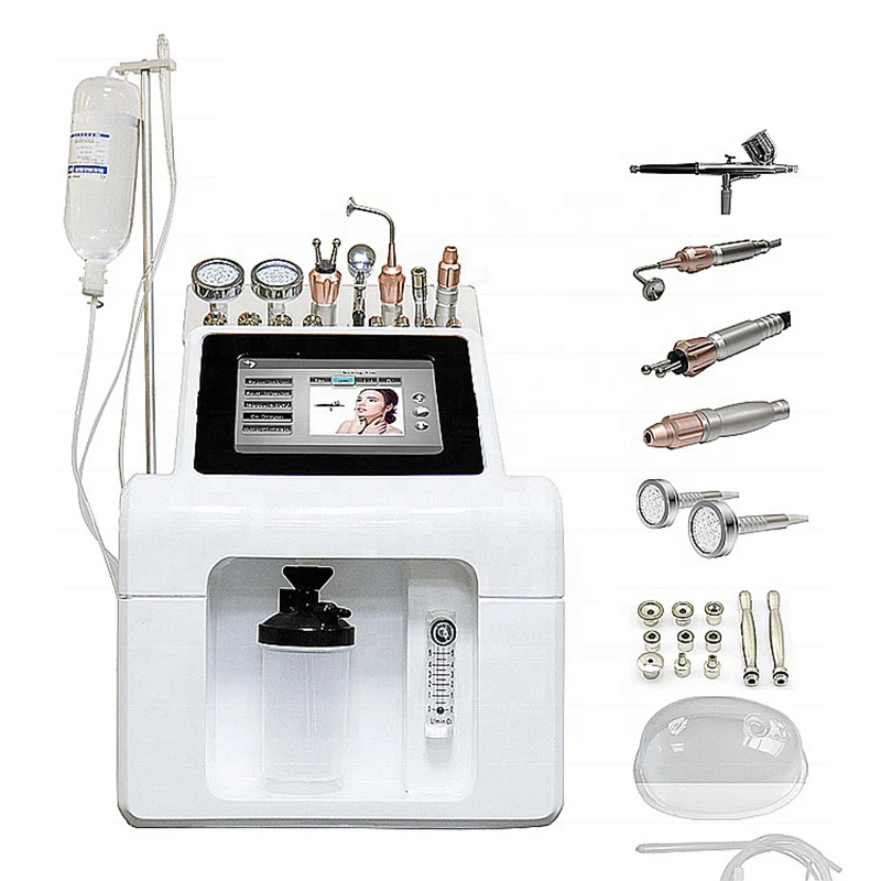 9 In 1 New Multifunction Skin Care Hydro Crystal Microdermabrasion Hydra Aqua Peel Facial Oxygen Jet Machine