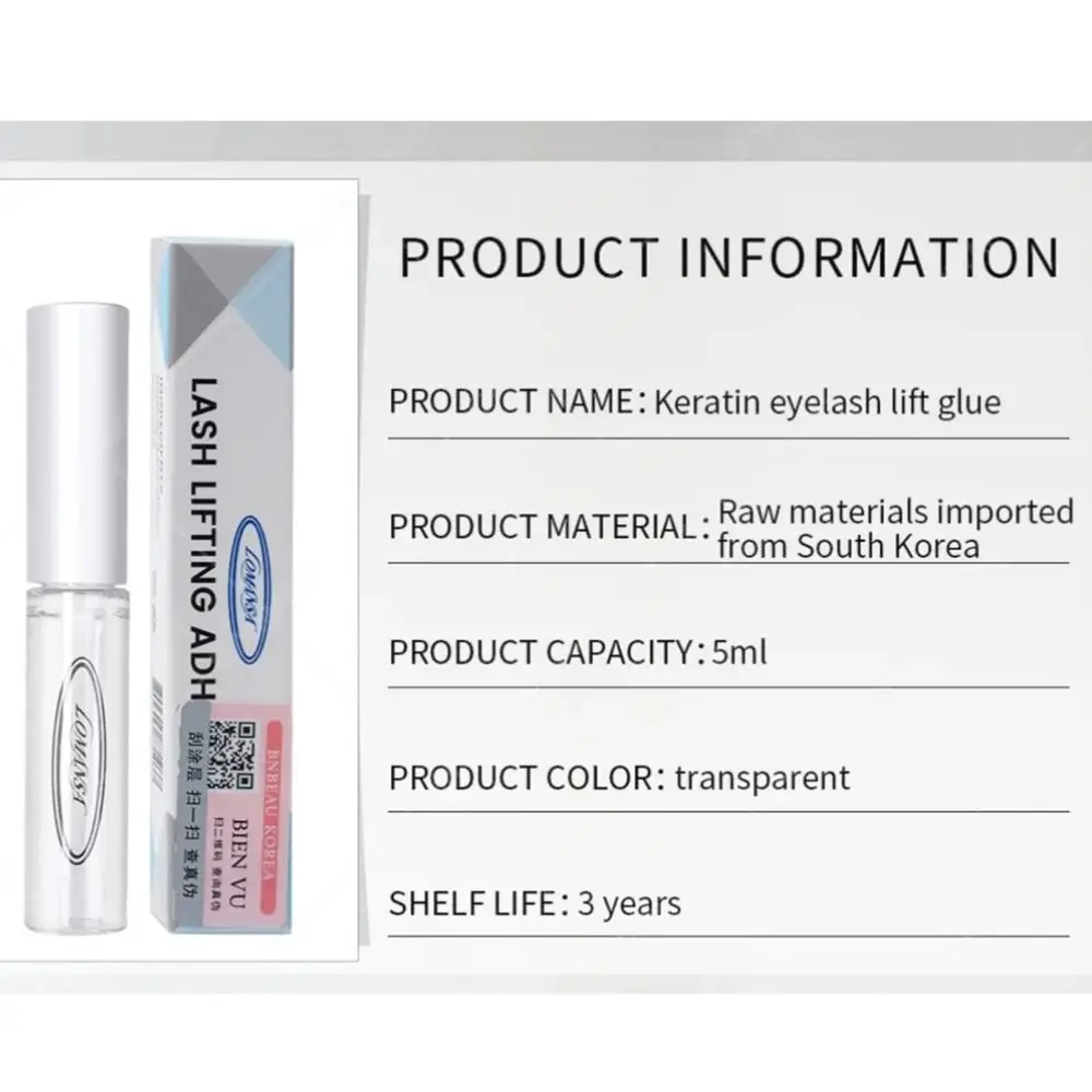 New 5ML Glue Balm Eyelash Lift Transparent Lash Lifting Glue Super Sticky Lash Perm Adhesive Beauty Tool