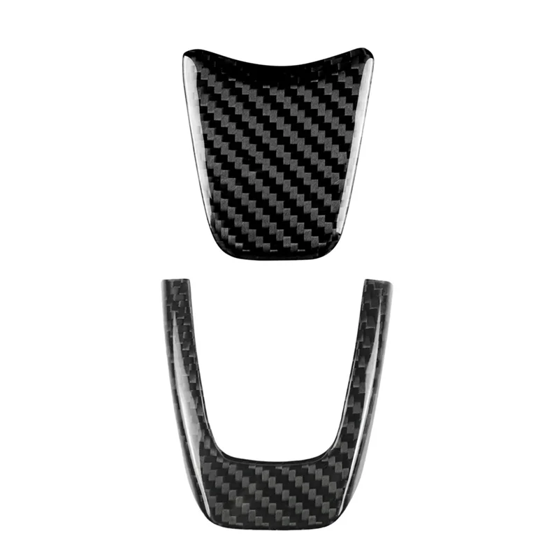 

AA-Real Hard Carbon Fiber Sticker Car Steering Wheel Cover Trim Accessories For Fiat 500 Abarth 595 2012 2013 2014 2015 Replacem