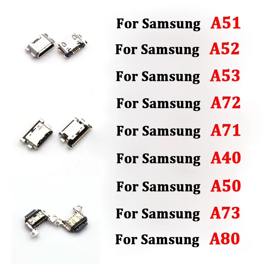 10Pcs USB Connector Charging Port Jack Plug Dock For Samsung A12 A32 A31 A52 A72 A33 A73 A53 A40 A50 A60 A80 A90 A11 A03S A01