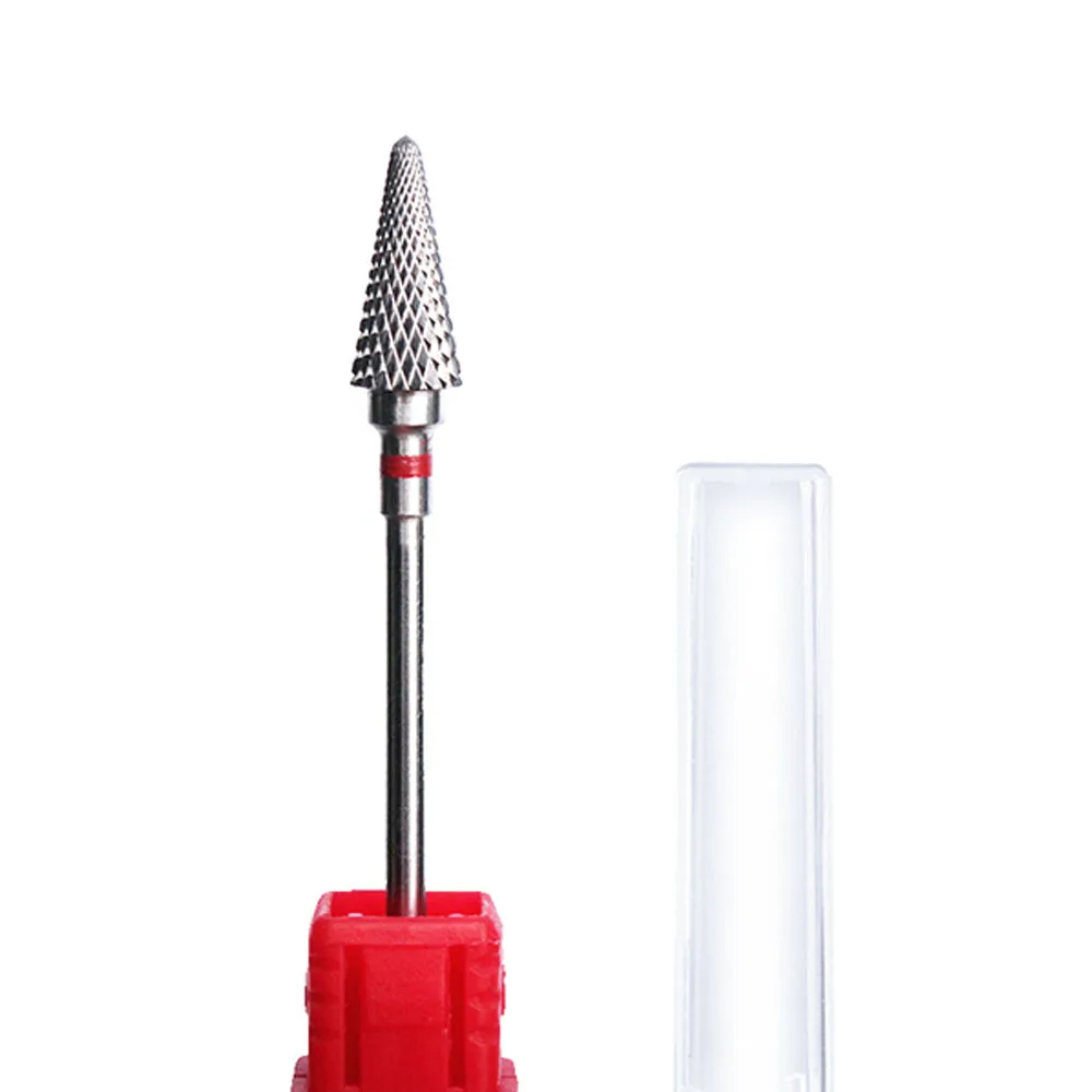 لقمة مثقاب الأظافر من الكربيد لقطع الطحن لتقليم الأظافر ، معدات طلاء الأظافر ، أدوات ملحقات جل جل بالأشعة فوق البنفسجية ، 1 * * #2