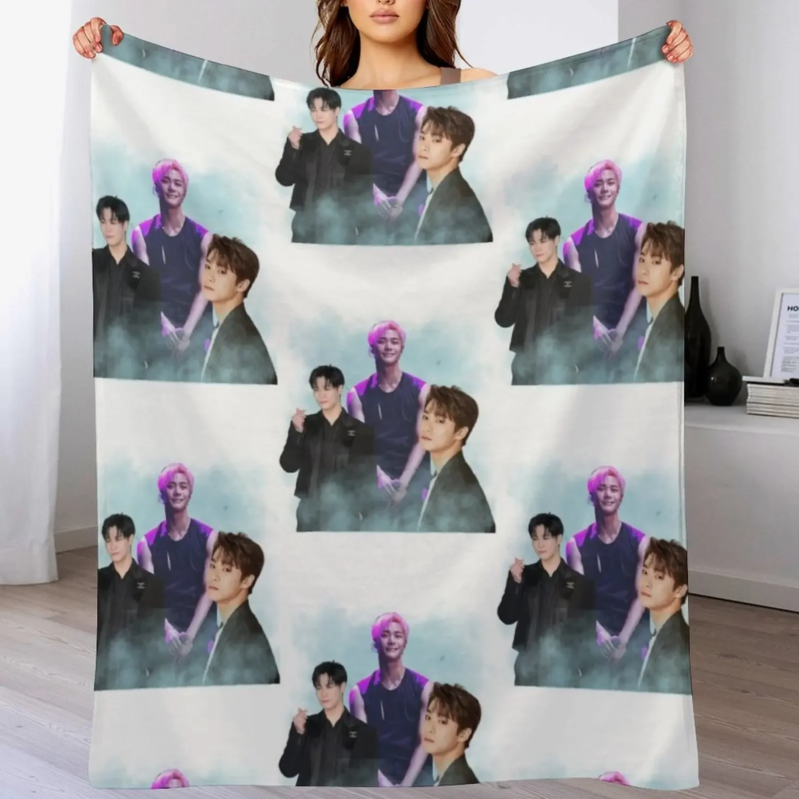 Moonbin - ASTRO - Kpop Throw Blanket Warm Napping Blanket for Office Couch Bed