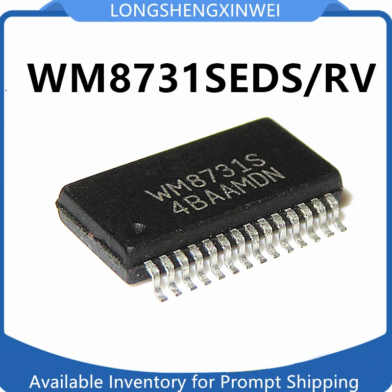 1PCS NEW WM8731SEDS/RV WM8731SEDS Silk Screen WM8731S SMT SSOP28 Audio Codec Chip Original