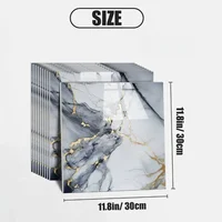 10PCS Waterproof 3D Ceramic Tile Sticker Imitation Marble Self Adhesive Wall Floor Sheet for Home Renovation Decoration Use 6