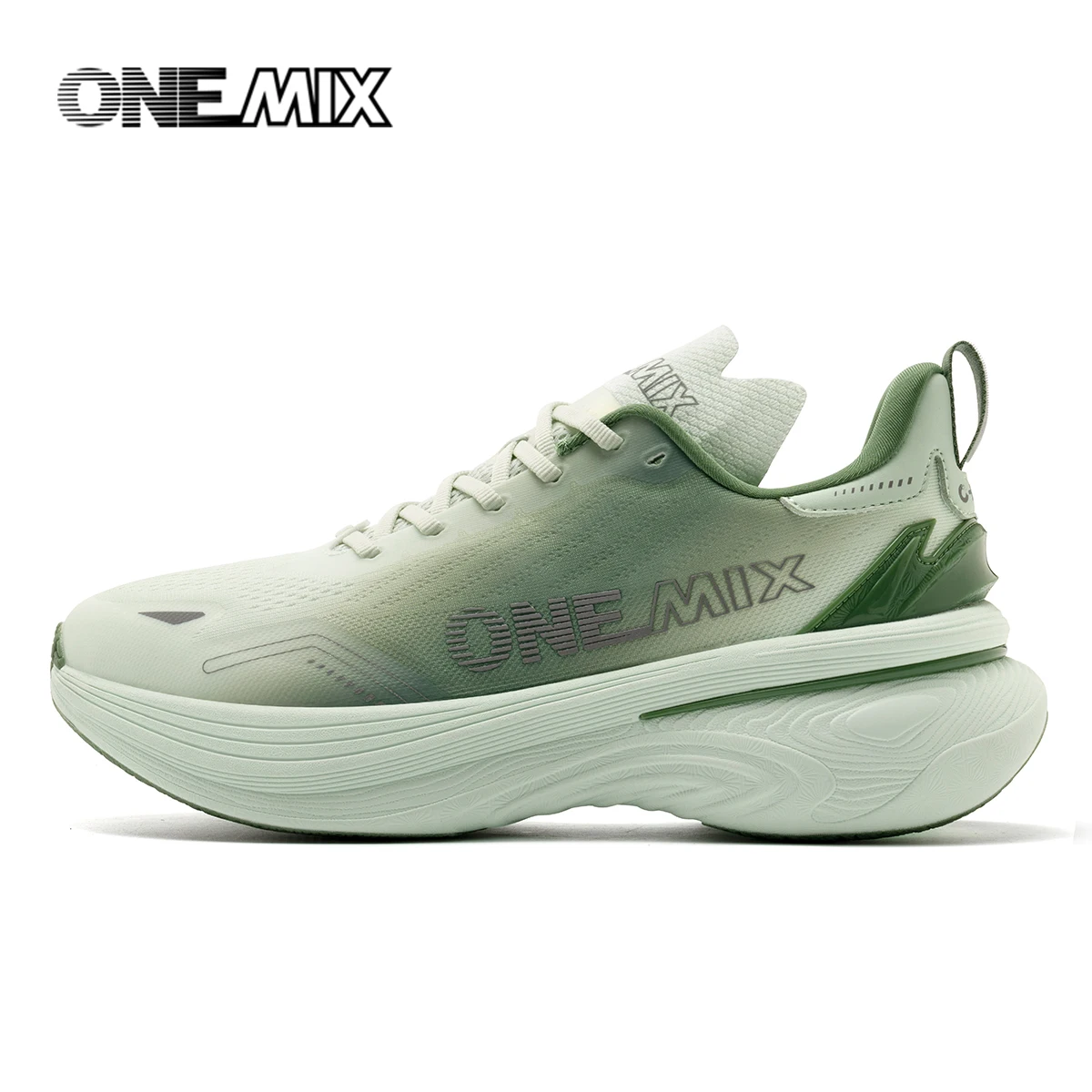 ONEMIX New Shock-Absorbing and Wear-Resistant Man Running Shoes Fashionable Fitness Women Sports Shoes Lightweight Road Shoes