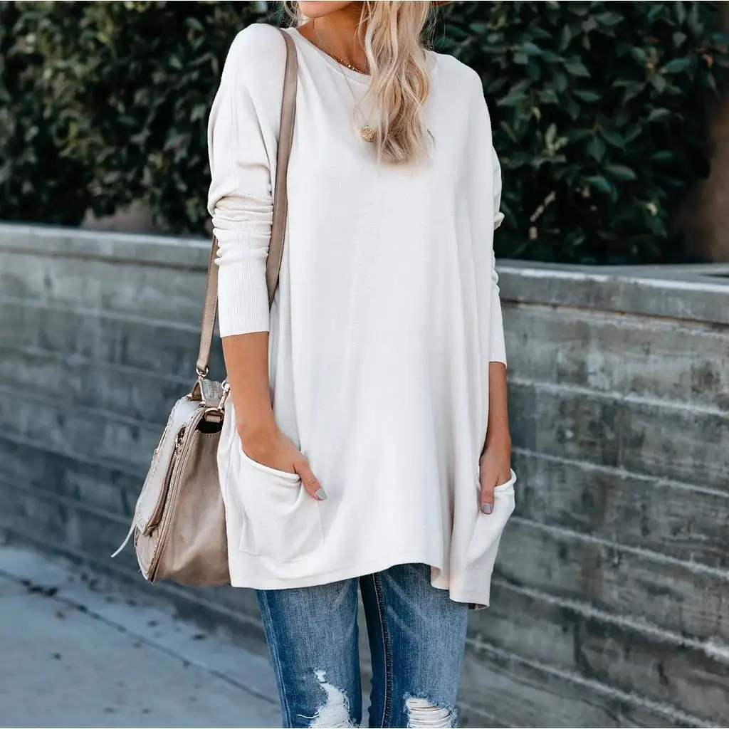 

Женская длинная футболка Sve ket Top Briti Sle, хлопковая длинная футболка прямого кроя, осенний сезонный цвет Faion Ladies