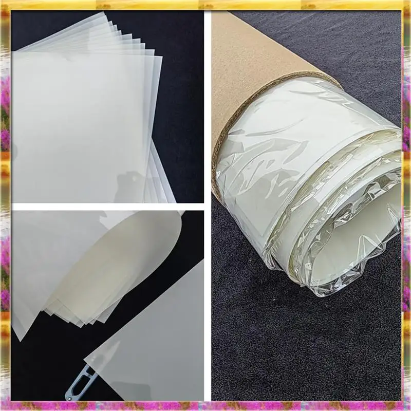 

ABSU For Cutting Machines Compatible, 10 Pack Of 12" X 24" 7.5Mil/0.19Mm Thick Translucent Blank Mylar Stencil Sheets
