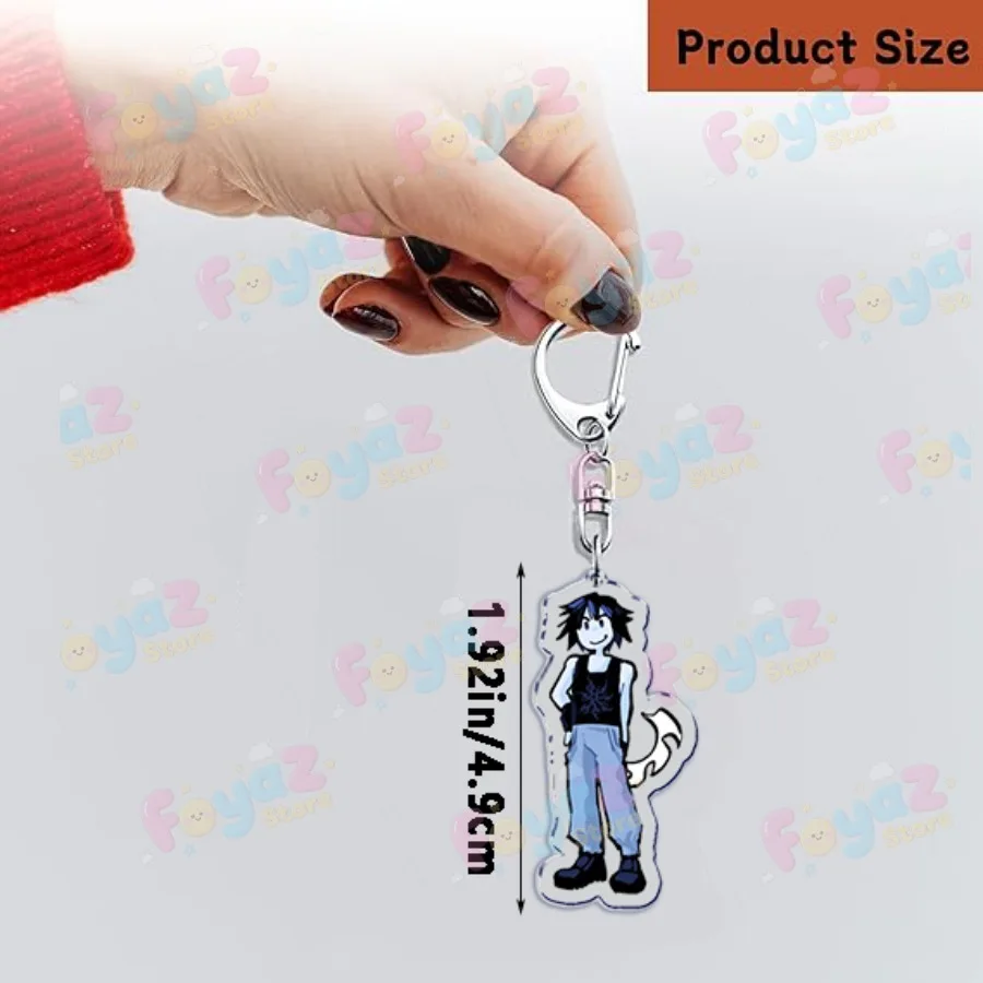 Game Forsaken Two Time Chance Keychain Accessories Bag Charms Elliot Womens Gamer Keyrings Jewelry Fans Freinds Gift view 6