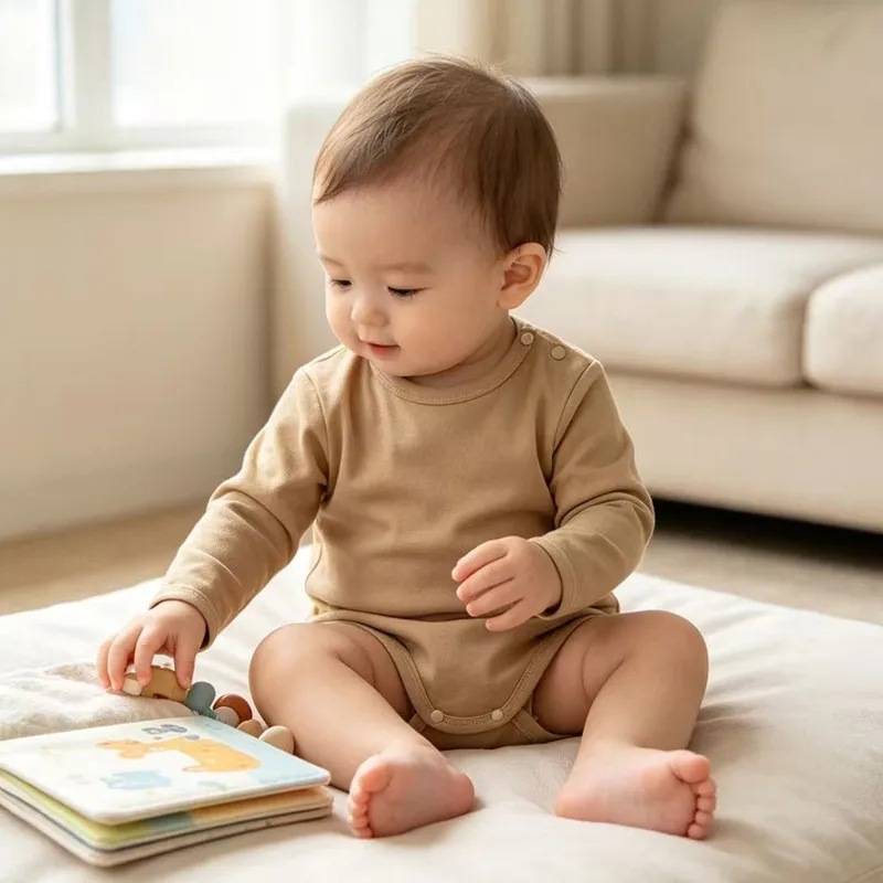 Solid Baby Clothes Long Sleeve Cotton Baby Girls Boys Bodysuit Newborn body bebe 0-24 months Infant Jumpsuit