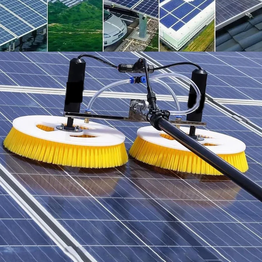 

Automatic Waterproof Design Solar Panel Cleaning Washing Robot Machine Rotating Brush