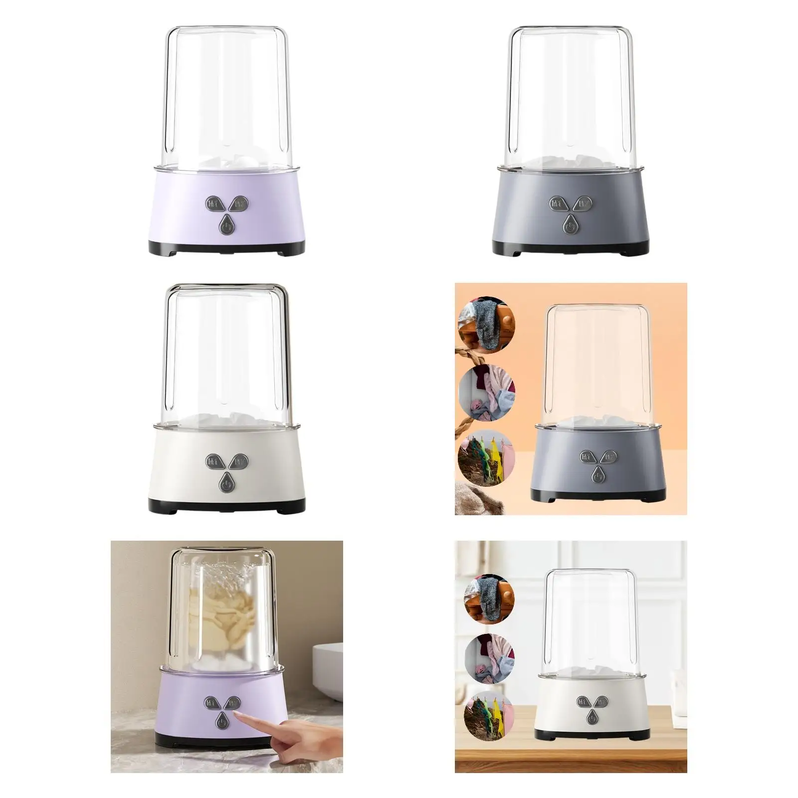 

Портативная стиральная машина, перезаряжаемая маленькая стиральная машина для путешествий в общежитии