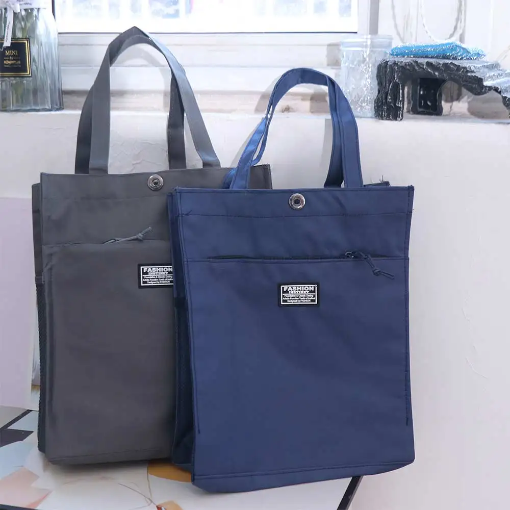 

Повседневная мужская сумка-тоут большой емкости из ткани Оксфорд, легкая сумка, модная водонепроницаемая портативная сумка для файлов, студенческая сумка