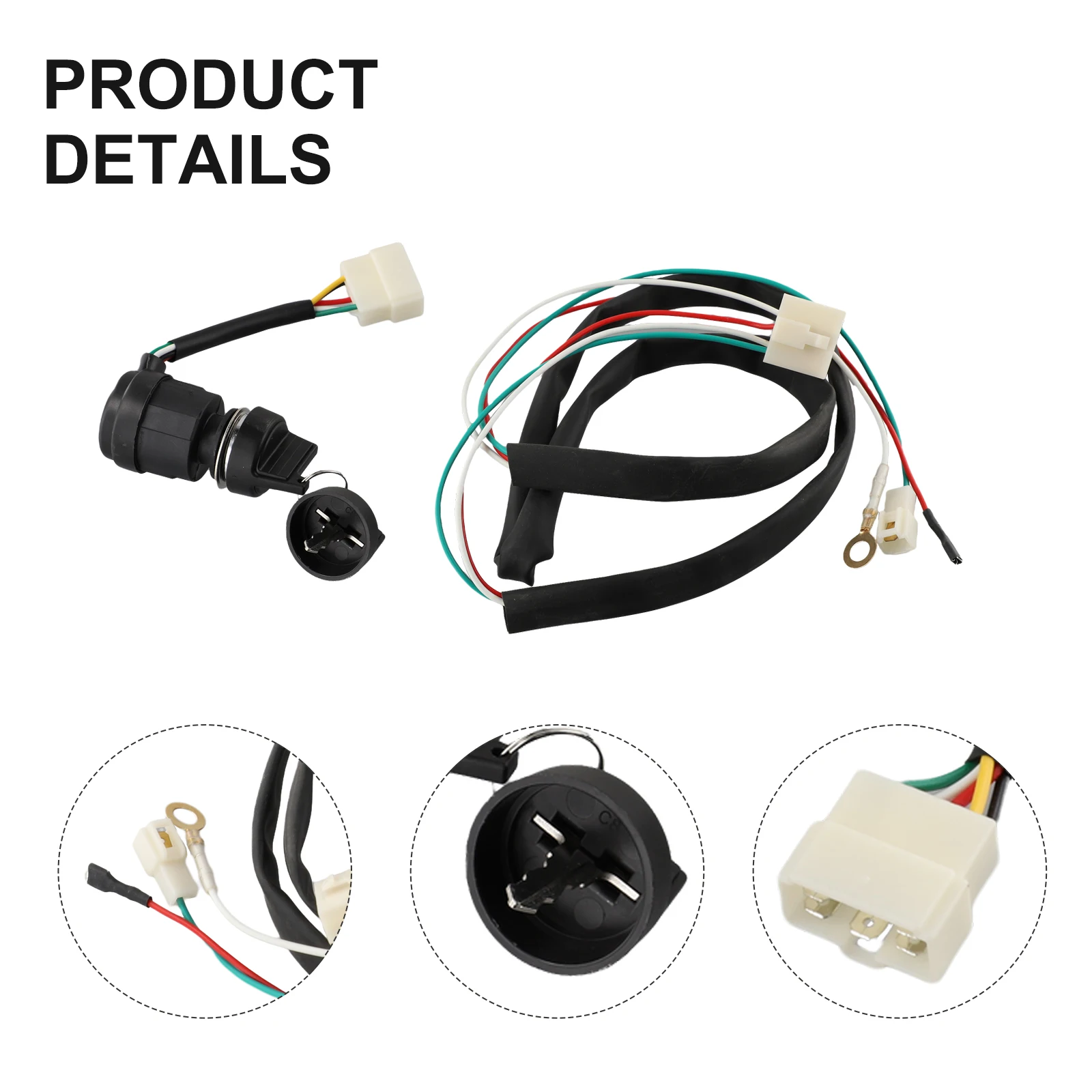 

1.2M Extension Ignition Key Switch Cold Diesel Diesel Engine Gas Generator Ignition Key Steering Gear Switch 5 Wire