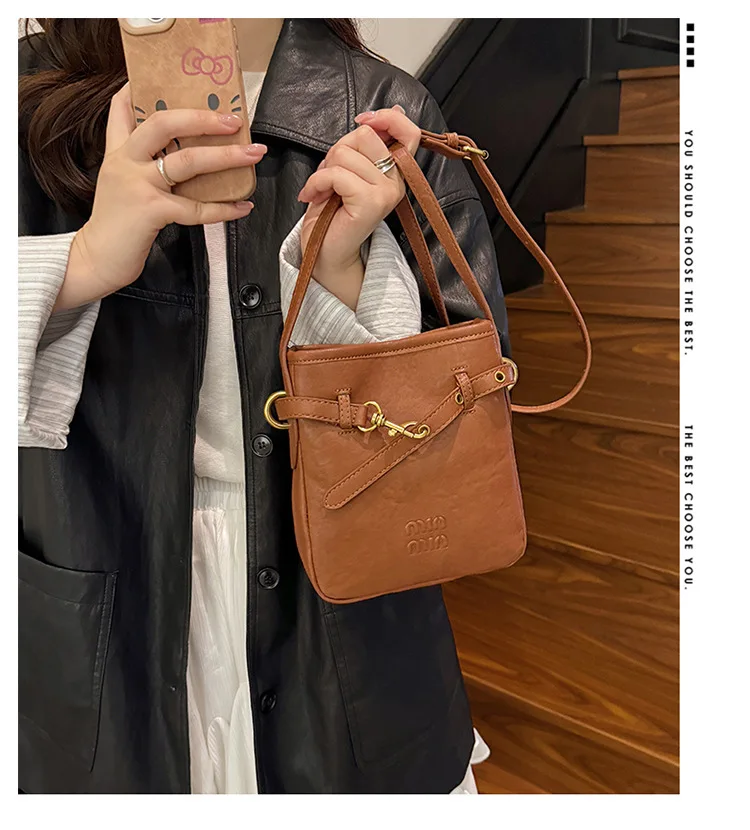 حقيبة كروس نسائية عصرية جديدة لعام 2025 تحت الإبط للهاتف مصنوعة من الجلد الطبيعي ومحفظة كتف متعددة الاتجاهات، حقيبة يد أنيقة ذات سعة كبيرة #4