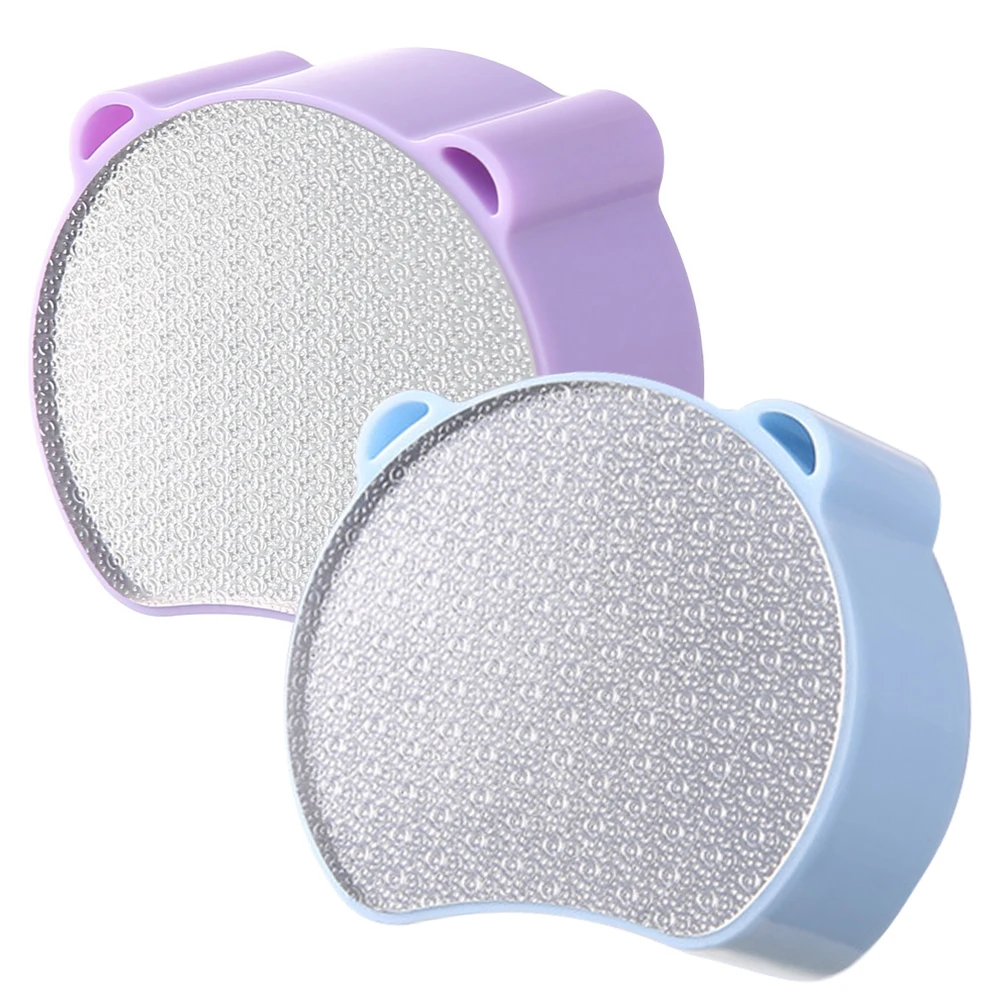 2pcs Foot File Hair Removal Tool Dual-Sided Exfoliator For Legs Arms Back Portable Compact Manicure Pedicure Grooming Kit For