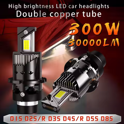 D1S D3S D5S D8S D4S D4R D2R D2S LED Headlight Bulbs6000K White Conversion Kit Plug and Play Xenon HID Light Replacement CANBus