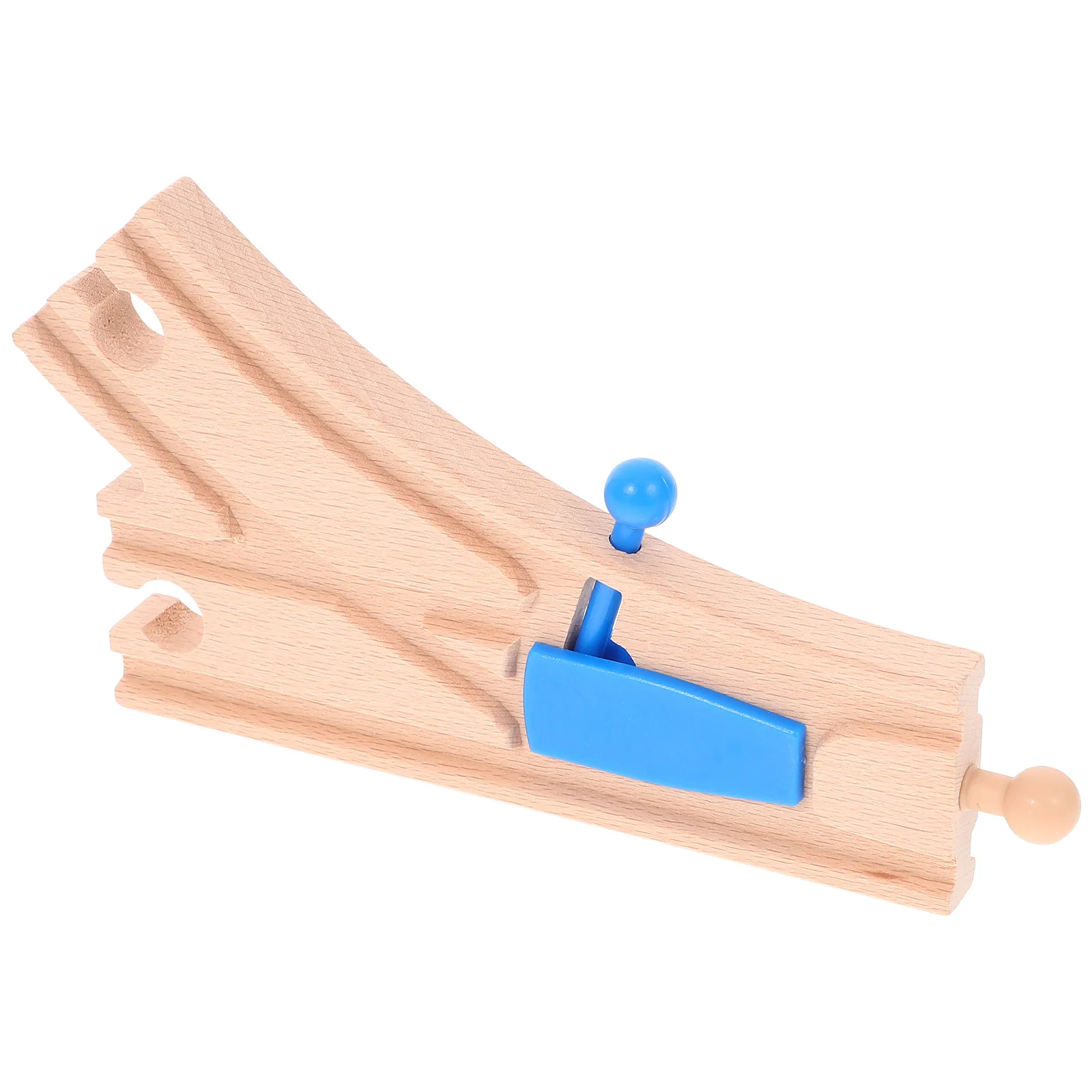 Wooden Train Railway Track Expansion Track Children's Railway Toys for DIY Railway Building wooden train track