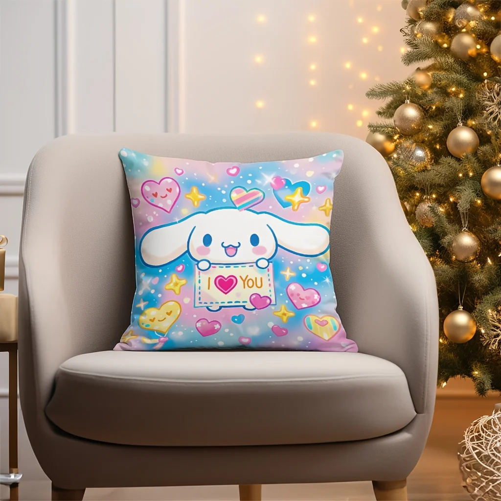 

Cinnamoroll Cushions Cover for Sofa Throw Pillow Covers Decorative Pillowcase Modern Home Decoration Living Room Anime Cushion