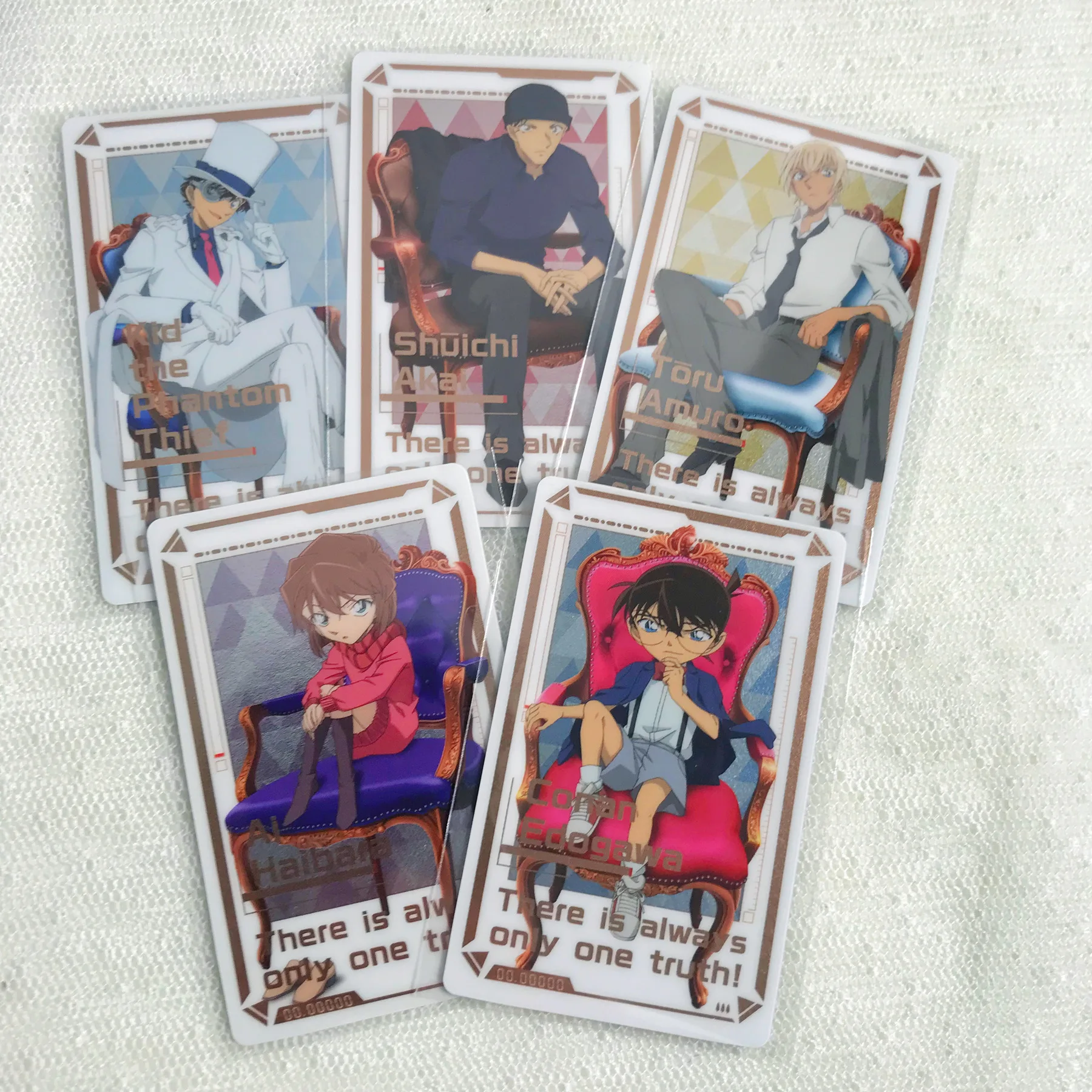 Detective Conan Anime Cards Kudou Shinichi Akai Shūichi Figure Flash Card Photocards Cosplay Bookmark Toys Gifts