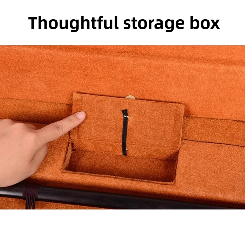 Leathers Erhu Storage Bag Professional Erhu Box with Hygrometer Portable Durable Shoulder Bag Stringed Instrument Accessories