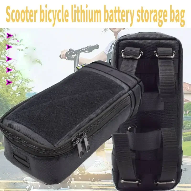 

Mobility Scooter Front Beam Hanging Bag Modified Electric Vehicle Scooter Bicycle Lithium Battery Storage Bag