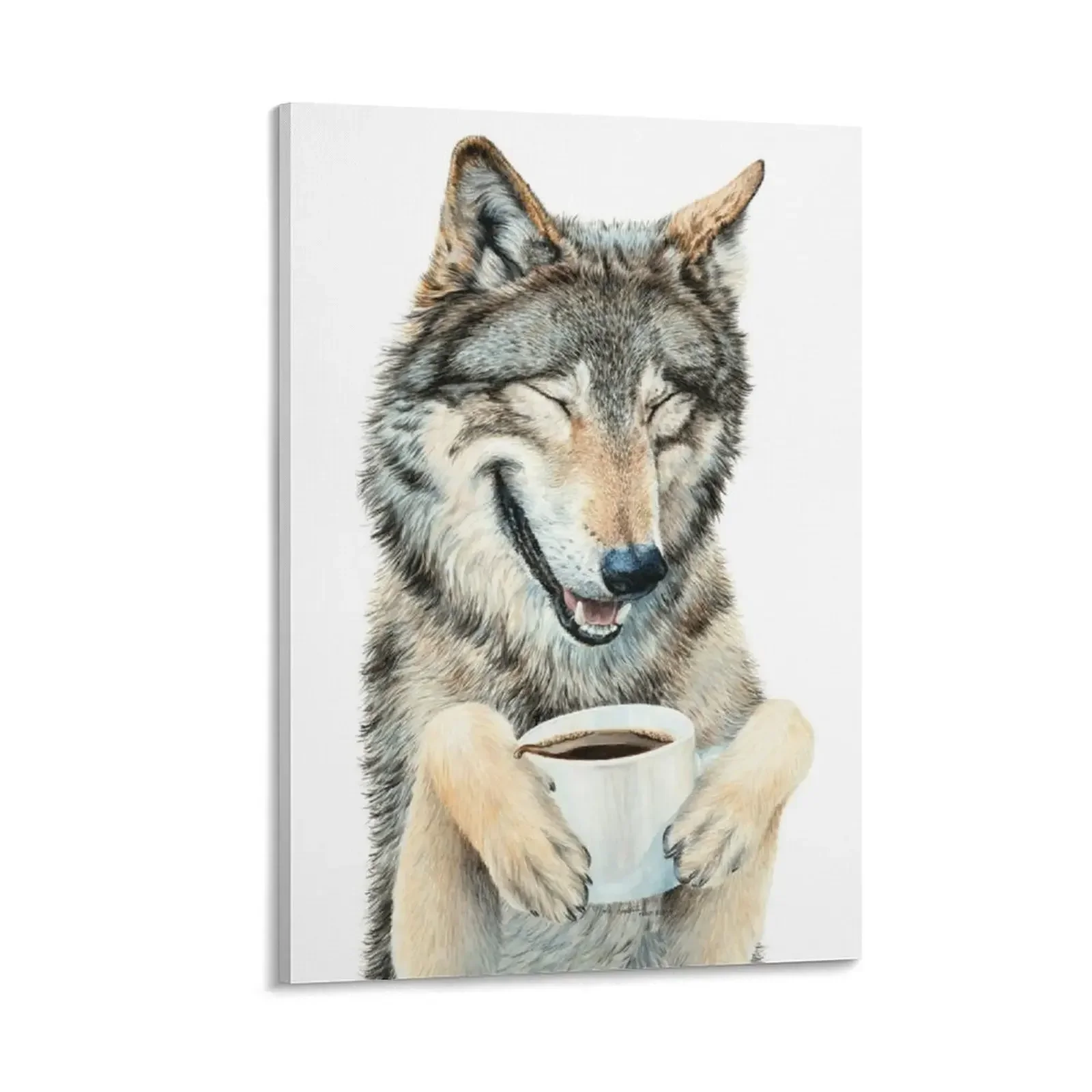 

Coffee in the Moonlight Canvas Painting room decoration accessories Paintings for bedroom Decorative prints wall painting