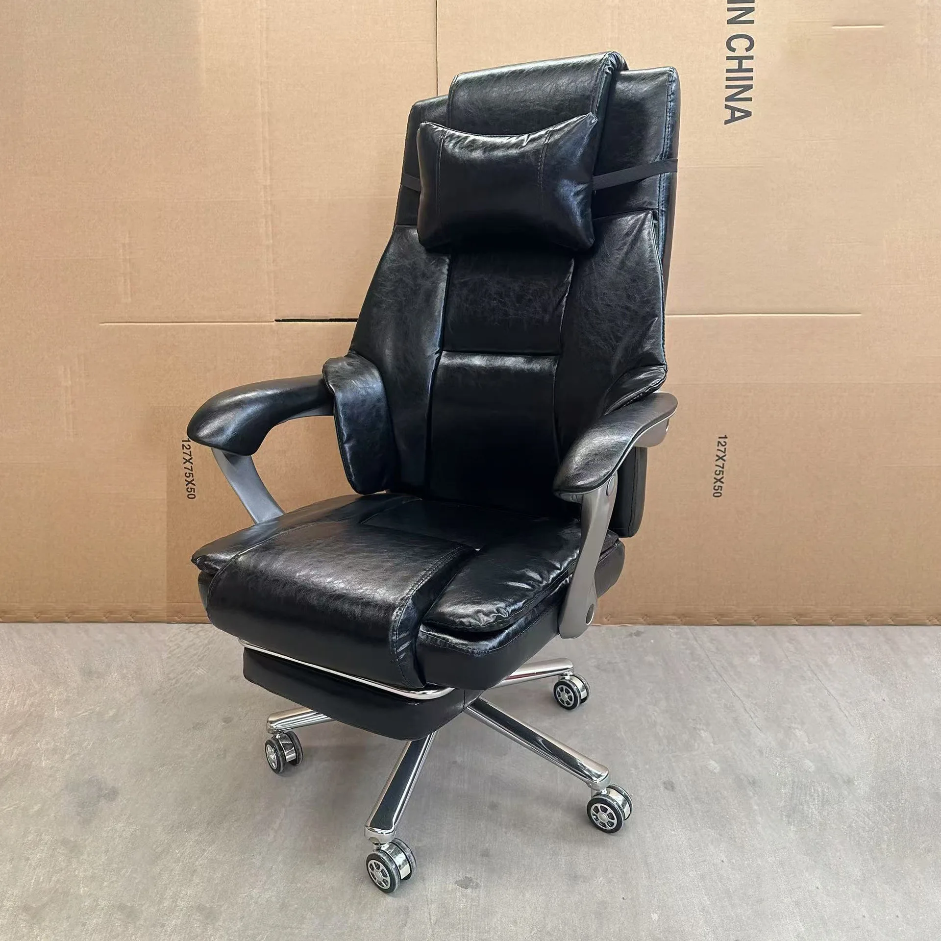 كرسي الترفيه للرئيس، كرسي مكتب الأعمال القابل للاستلقاء، مكتب مريح لألعاب الكمبيوتر المنزلي #1