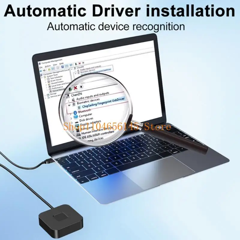 

5ASD Биометрическое устройство для входа в систему USB Металлическое сканер отпечатков пальцев для побед 10 11 12 систем