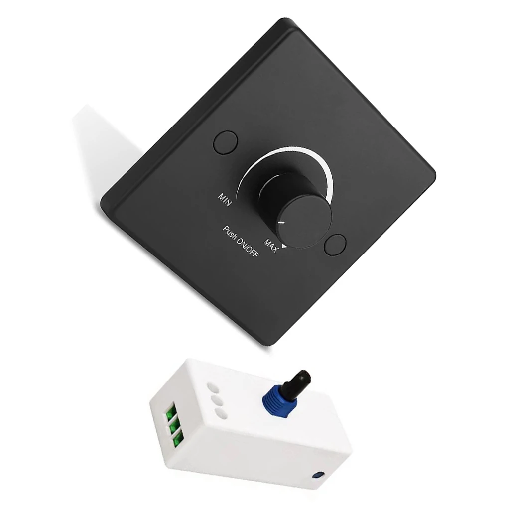 

ABS Low Voltage Dimmer Switch - Convenient Knob Switch For Adjusting Brightness Of Low Voltage Lights Easy Installation